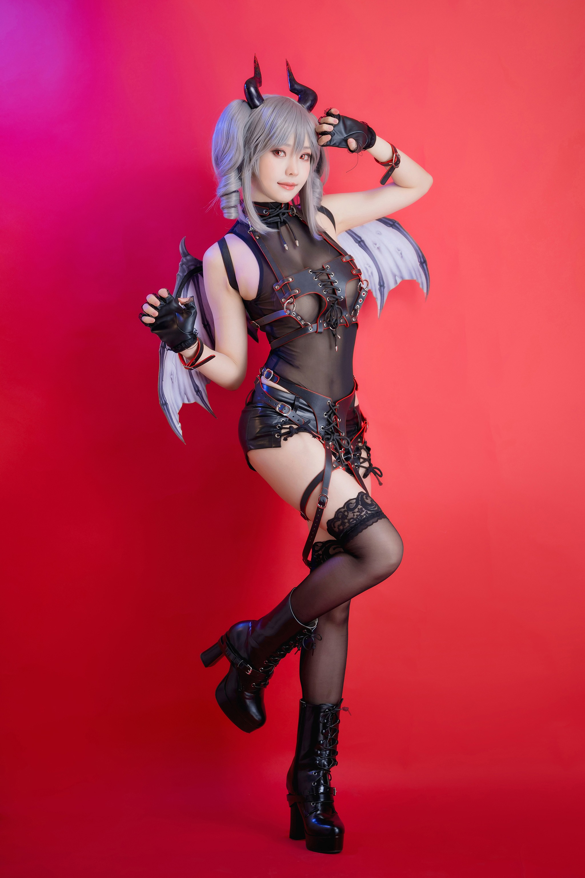 图片[1]-ElyEE子 – NO.073【AKA】Original Devil 原創惡魔 [27P]-XikXak